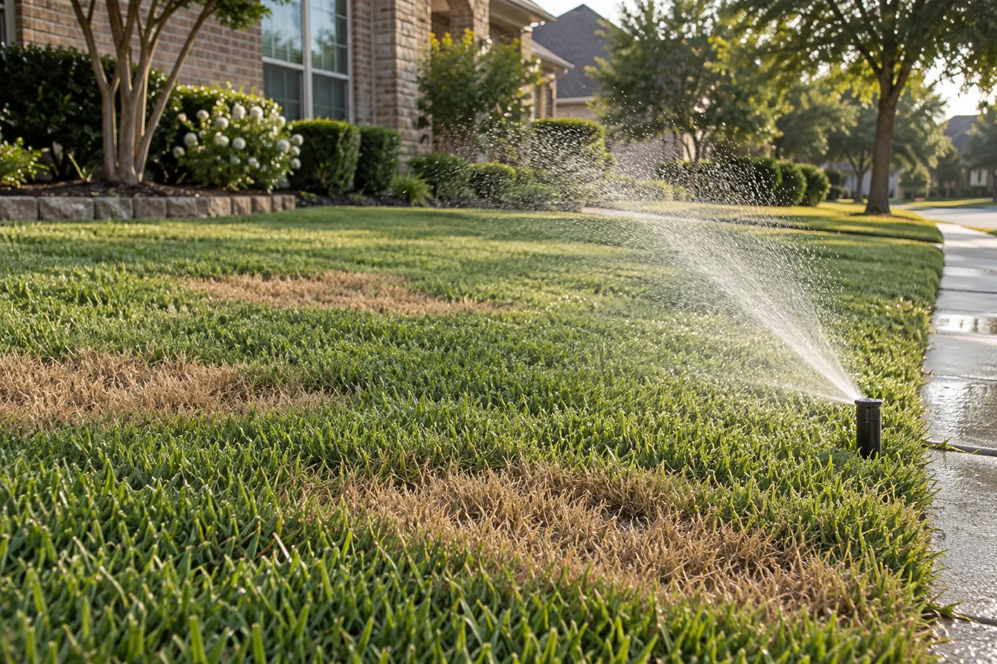 Why Is My Lawn Browning With Sprinklers Running?